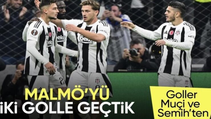 Beşiktaş, Malmö'yü iki golle devirdi