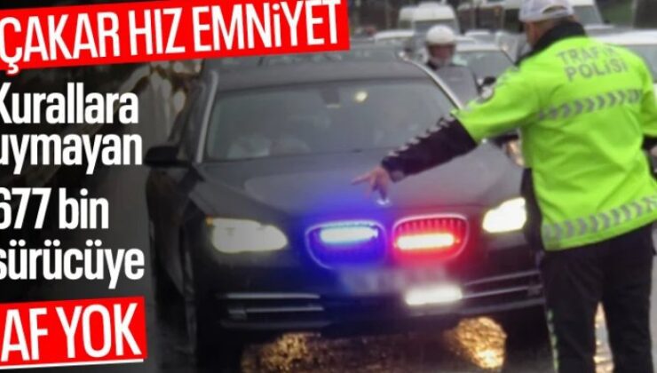 Emniyet kemeri kullanmayan 677 bin 978 sürücüye işlem yapıldı