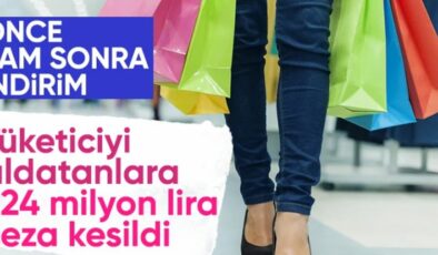 İndirim oyunu yapan firmalara 19 milyon 616 bin lira ceza