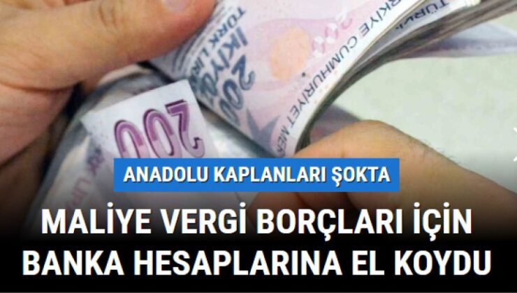 Maliye vergi borçları için banka hesaplarına e-hacize başladı