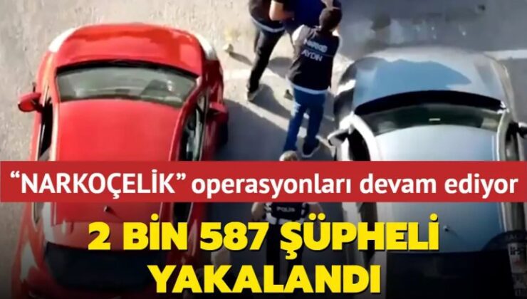 “NARKOÇELİK” operasyonları devam ediyor