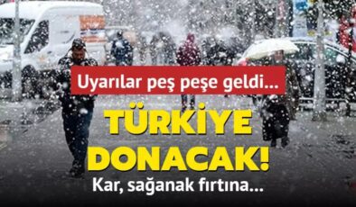 Türkiye donacak: Kar, sağanak fırtına