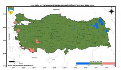 Ekim Ayında Türkiye Genelinde Sıcaklık Değişimleri