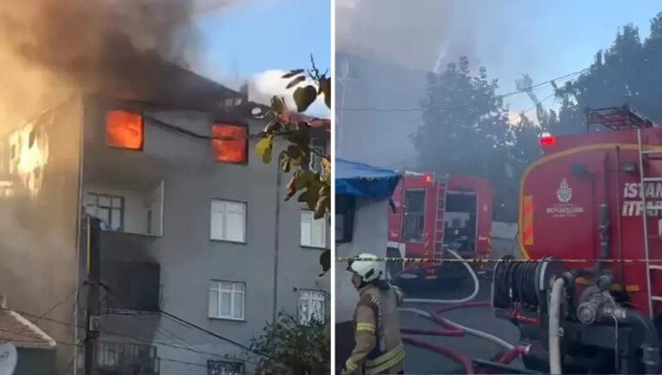 İstanbul’da korkutan patlama! Bir binada yangın çıktı, çok sayıda ekip olay yerinde