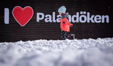 Palandöken Kayak Merkezi Karla Kaplandı