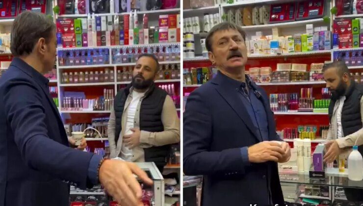 Suriyelilerin dükkanına girip ruhsat soran belediye başkanına soğuk duş