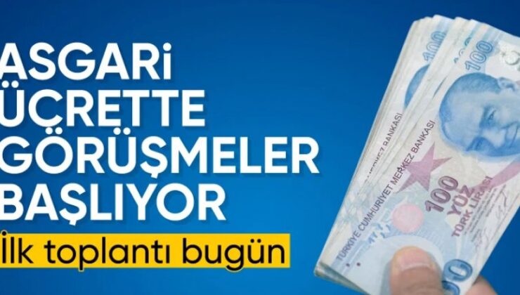 Asgari ücrette ilk toplantı bugün