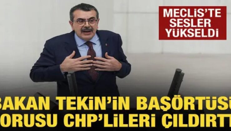 Bakan Tekin’in başörtüsü sorusu CHP’lileri çıldırttı!