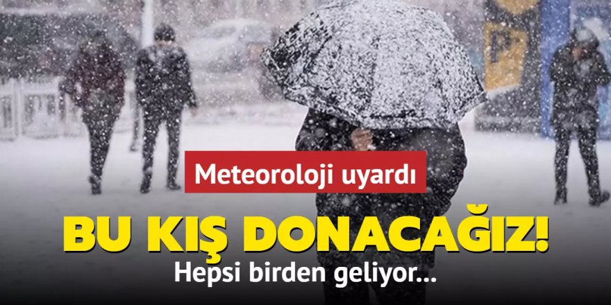 Bu kış donacağız! Hepsi birden geliyor...