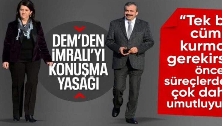 DEM Parti’den yeni İmralı açıklaması