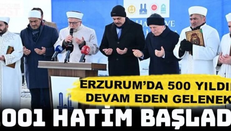 Erzurum’da 500 yıldır devem eden ‘1001 Hatim’ geleneği başladı