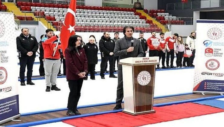 Erzurum’da Curling Süper Ligi resmen başladı