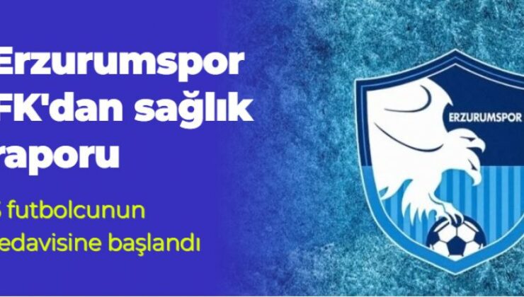 Erzurumspor FK’da, 3 futbolcunun tedavisine başlandı