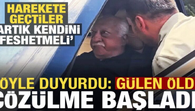 İtiraf geldi: Gülen öldü çözülme hızlandı!