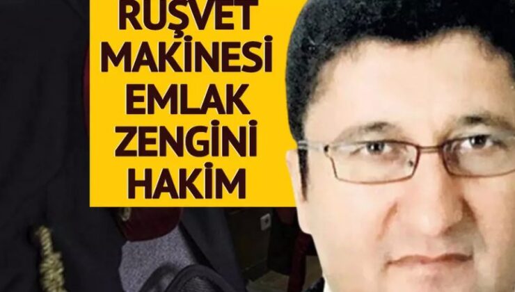 Rüşvet makinesi hakimin cezası onandı!