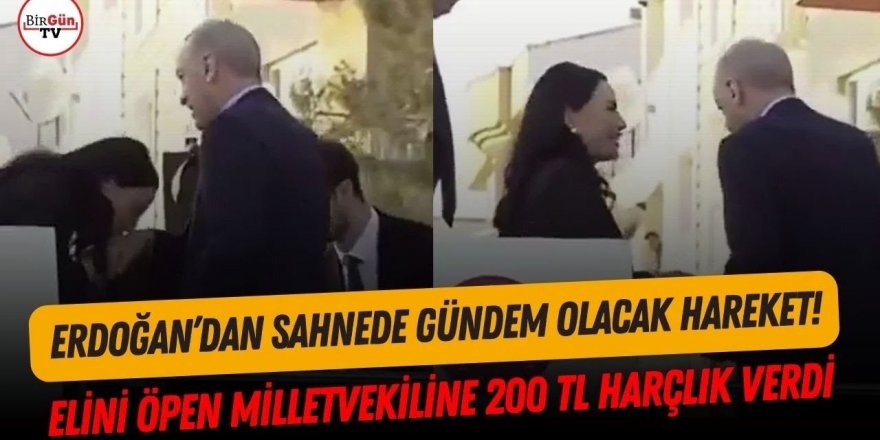 Aydın Milletvekili Seda Sarıbaş, Erdoğan'ın elini öptü 200 TL harçlık aldı...