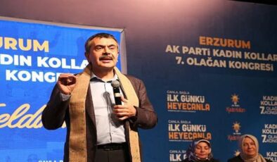 Bakan Tekin Erzurum’da