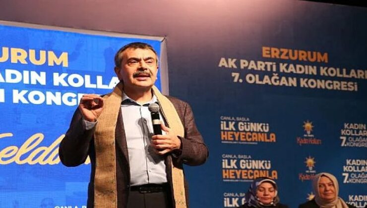 Bakan Tekin Erzurum’da