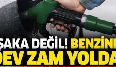 Benzine bir zam daha. Öyle böyle değil