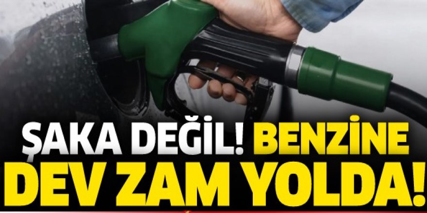 Benzine bir zam daha. Öyle böyle değil