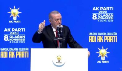 Cumhurbaşkanı Erdoğan, AK Parti Ordu İl Kongresi’nde konuşuyor