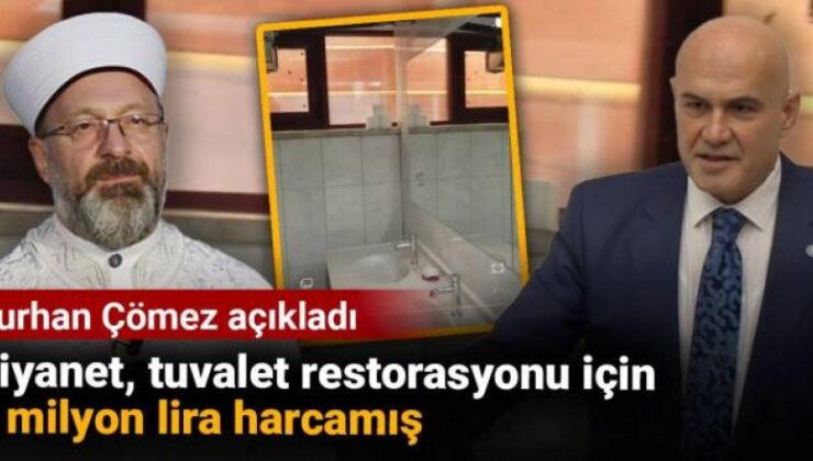 Diyanet, tuvalet restorasyonu için 7 milyon lira harcamış!