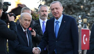 Erdoğan-Bahçeli görüşmesi sona erdi