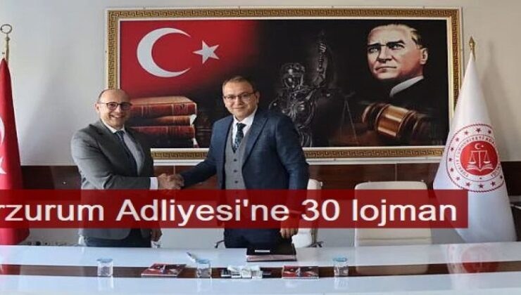 Erzurum Adliyesi’ne 30 lojman