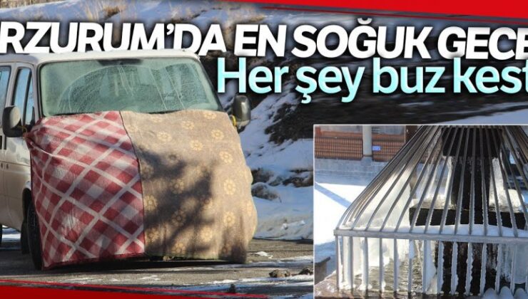 Erzurum Türkiye’nin en soğuk eri oldu: Eksi 31.1