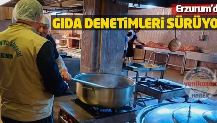 Erzurum’da Gıda Güvenliği Denetimleri Sürüyor: