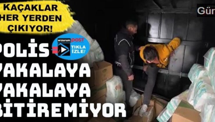 Erzurum’da kaçak göçmen operasyonu: Özel bölümden çıktılar