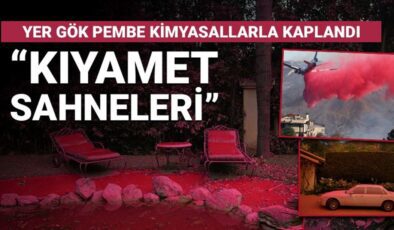 Kaliforniya’da kıyamet sahneleri: Sokaklar pembe kimyasallarla kaplandı! Son Dakika Dünya Haberleri