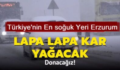 Lapa lapa kar yağacak… Donacağız!